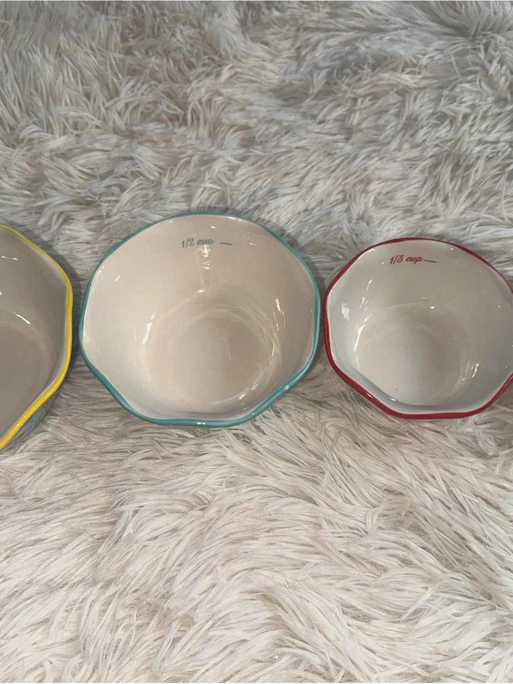 Pioneer Woman Floral Ceramic Nesting Measuring Cups